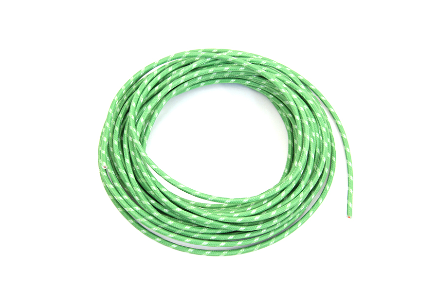 Green 25\' Cloth Covered Wire